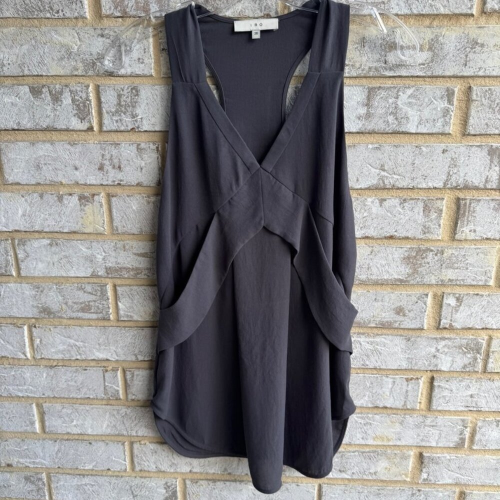 IRO Sleeveless Racerback V-Neck Tank Top Women's Size 36 (US S)